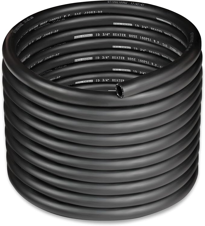 EVIL ENERGY 3/4" Heater Hose Coolant Radiator Straight 100PSI SAE 20R3 25FT by EVILENERGY