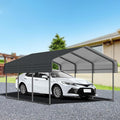 10x15 FT Metal Carport, Heavy Duty Car Port Canopy by ATOVERChristmasTree