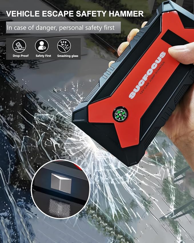 Car Battery Jump Starter, 2500A Battery Jumper Starter Portable, Jump Box - Image 9