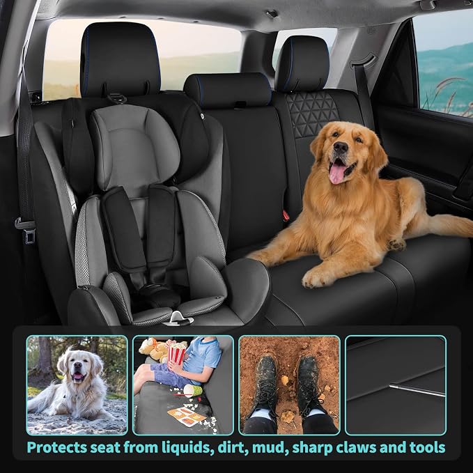 Seat Covers for Toyota 4Runner 2011-2024, Faux Leather Car Seat Cover Full Set - Image 5