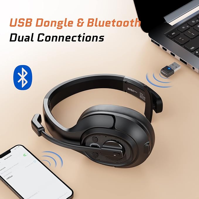 Trucker Bluetooth Headsets, Wireless Headset - Image 2