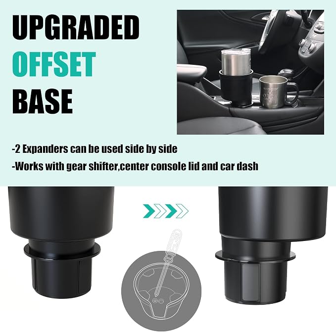 Upgraded Universal Car Cup Holder Expander - Image 5