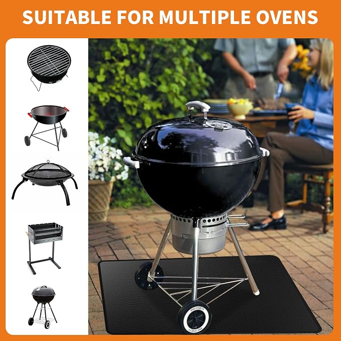 Heat Resistant Grill Mat, 24 x 36 inches Double-sided fireproof and waterproof - Image 7