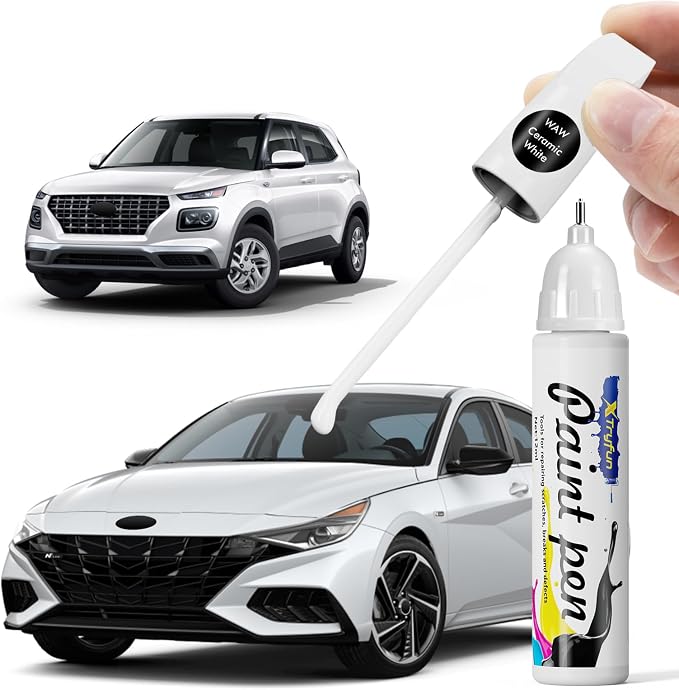 Ceramic White Touch Up Paint Compatible by XTryfun