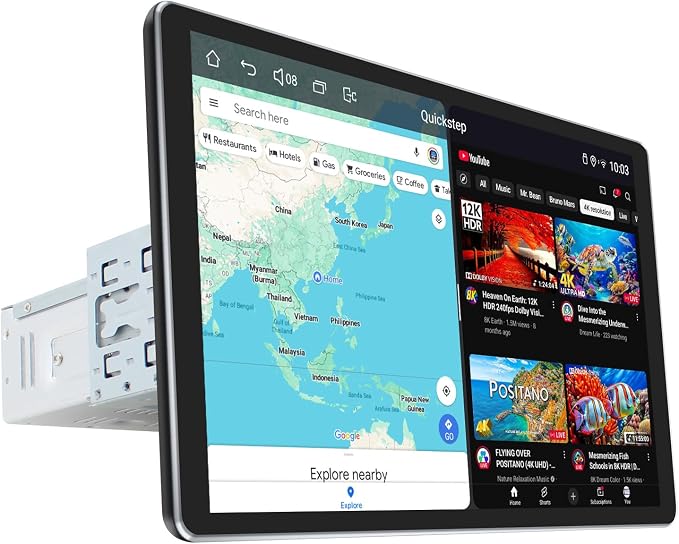 Joying Single Din Touchscreen Radio 10.1 Inch Car Stereo by JOYINGAndroidCarStereo