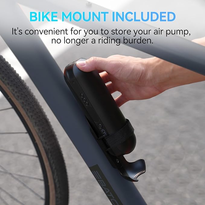 CYCPLUS Electric Air Compressor Portable Bicycle Pump Car Tire Inflator - Image 5