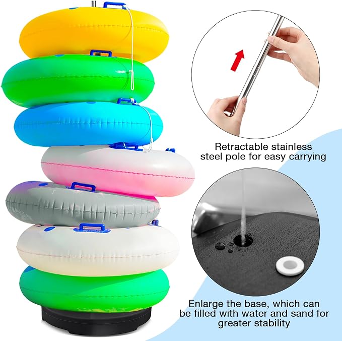 Pool Float Storage Rack 13 x 78 Inch Pool Float Holder Stainless Steel - Image 3
