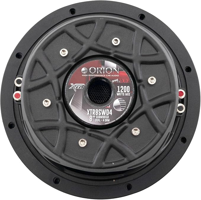 Orion XTR Series XTR8SWD4 Free Air Slim Shallow Mount 8” Car Subwoofer - Image 5
