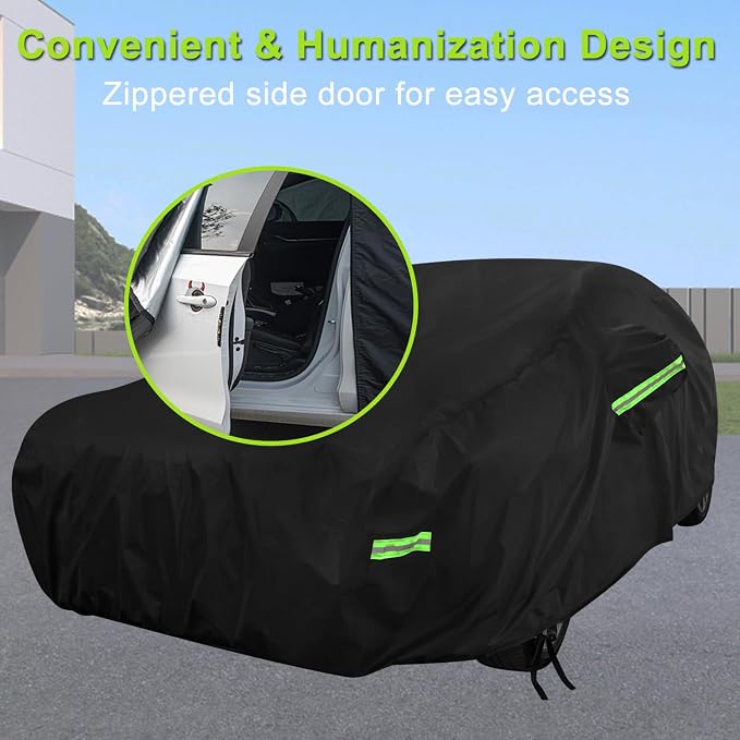 Car Cover Custom Fit for Honda Civic, Waterproof All Weather Full Exterior - Image 2