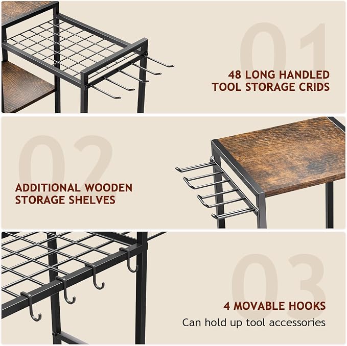 Garden Garage Tool Organizer - - Image 3