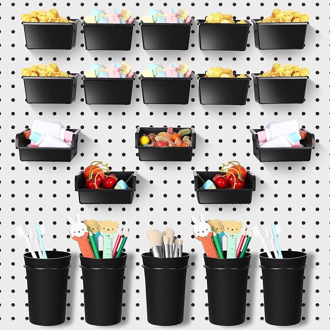 Yookeer 20 Pcs Pegboard Bins and Cups by Yookeer
