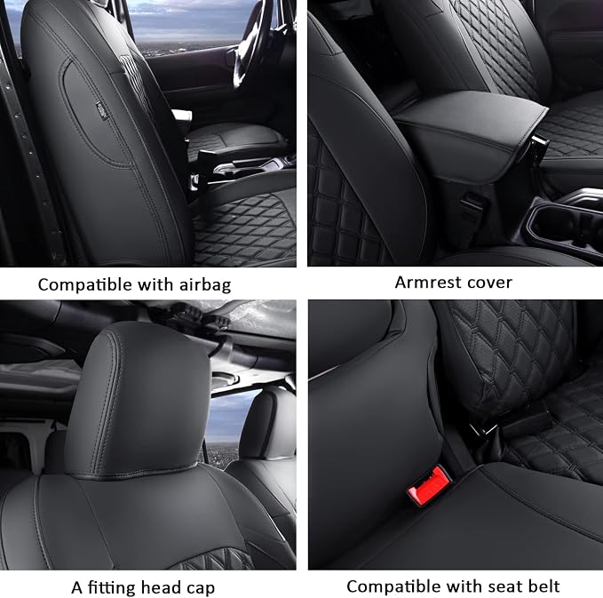 GIANT PANDA Customized Full Set Car Seat Covers - Image 5