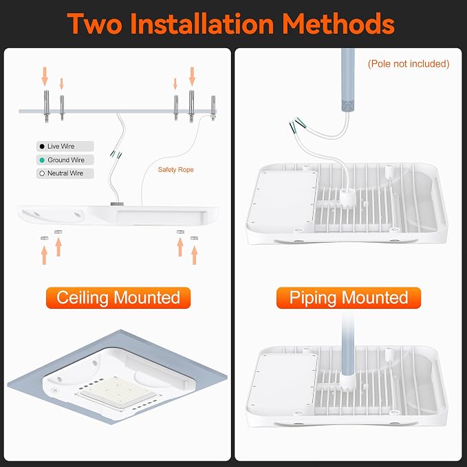 BBESTLED LED Canopy Light with 150W/120W/90W Adjustable, ETL&DLC Listed - Image 7