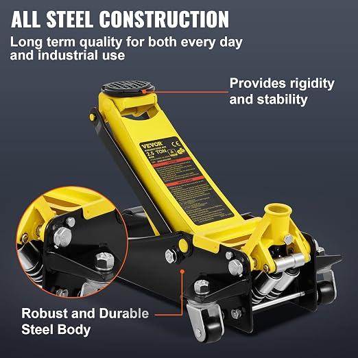 VEVOR 2.5 Ton Low Profile, Heavy-Duty Steel Racing Floor Jack - Image 4