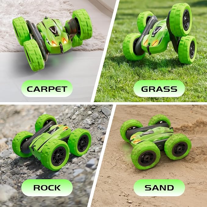 Remote Control Car for 6-12 Year Old Double Sided 360°Rotating 4WD RC Cars - Image 3