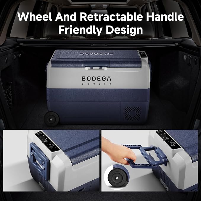 BODEGACOOLER 12 Volt Portable Refrigerator, 53 Quart Car Fridge Dual Zone - Image 6
