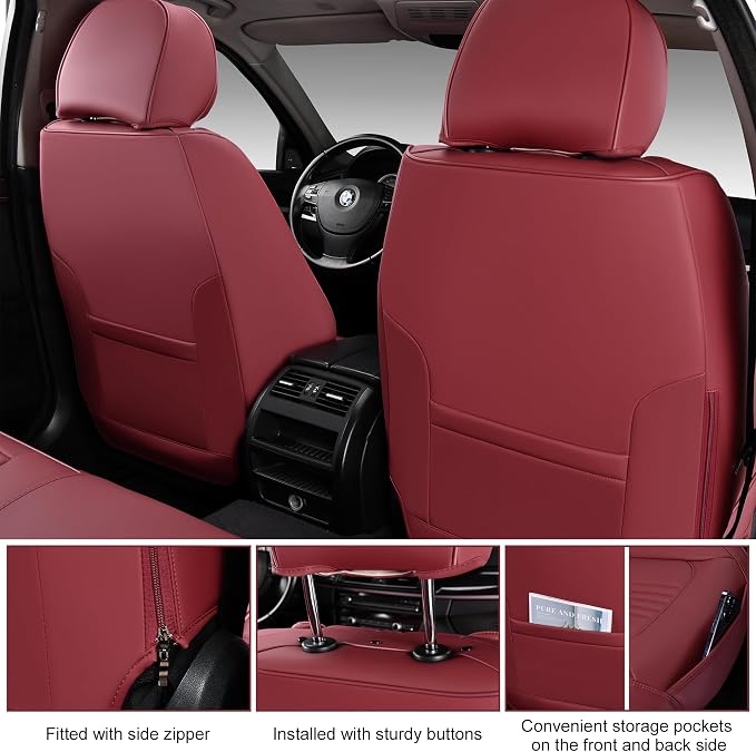 Car Seat Covers Full Set, Front and Rear Seat Covers - Image 7