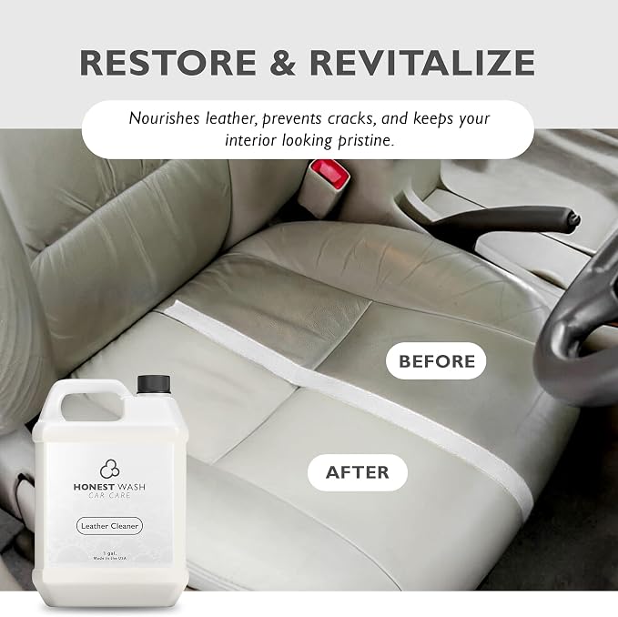 Honest Wash Car Leather Cleaner – Cleans, Conditions, & Restores Leather | - Image 3