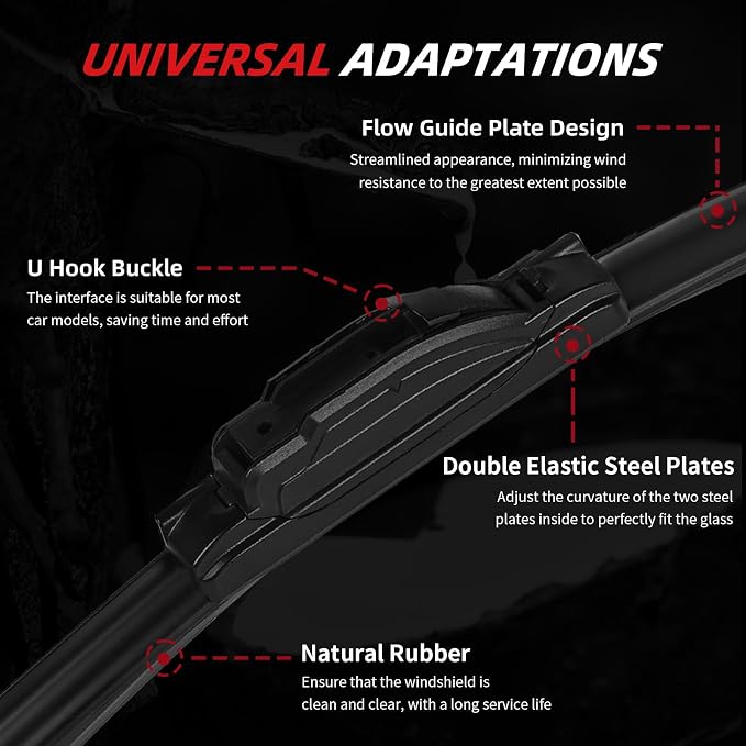 OTUAYAUTO Premium Windshield Wiper Blades - Image 3