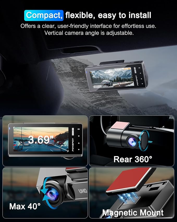 Dash Cam Front 4K Built-in 5GHz WiFi - Image 6