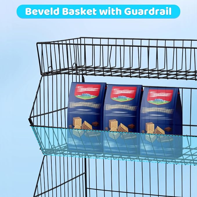 Retail Display Rack 5-Tier Market Merchandise Display Shelf Fruit Store Storage - Image 4