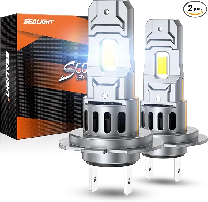 SEALIGHT H7 Bulbs, 000LM 6500K Fog Lights by SEALIGHT