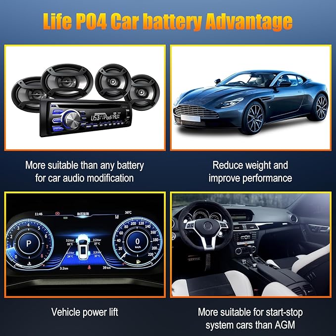 TPE Car Start Stop System BCI Group26 LiFePO4 Lithium-ion Battery 12.8V 800A - Image 6