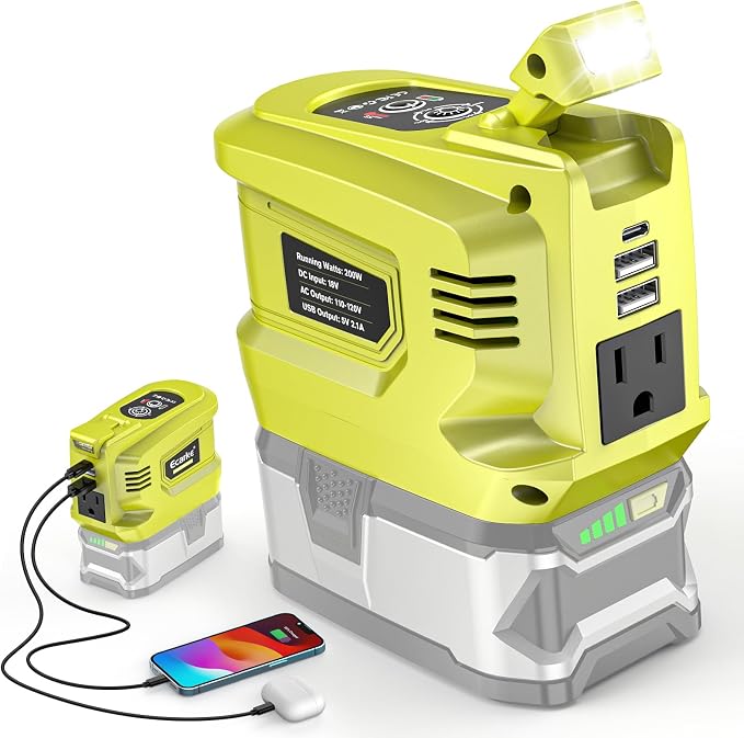 200W Portable Power Inverter Compatible by Ecarke