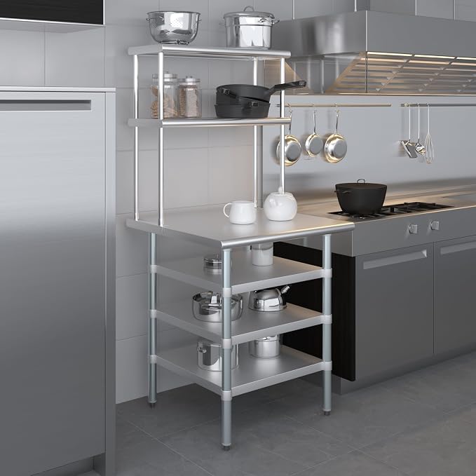 Amgood 30" x 30" Stainless Steel Work Table - Image 6