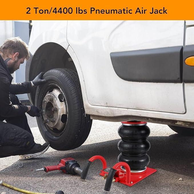 Air Jack, Heavy Duty 3 Ton/6600 lbs Air Bag Jack-3-Ply Pneumatic Lift up to - Image 2