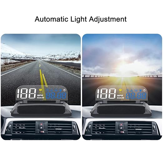 KAOLALI Car Hud Head Up Display Speedometer Odometer OBD2 HD 3D Reflection - Image 6