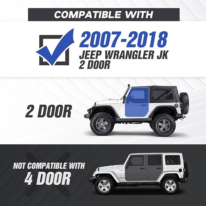 for Jeep JK Running Boards Drop Side Steps Compatible - Image 2