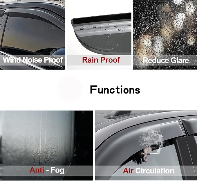 Side Window Visor Wind Deflector, 1994-2010 Mazda B2300/B4000, 1994-2008 Mazda - Image 6