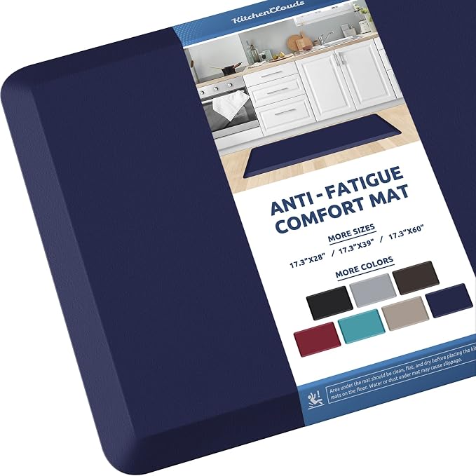 KitchenClouds Kitchen Mat Cushioned Anti Fatigue Kitchen Rug 17.3"x39" by KitchenClouds