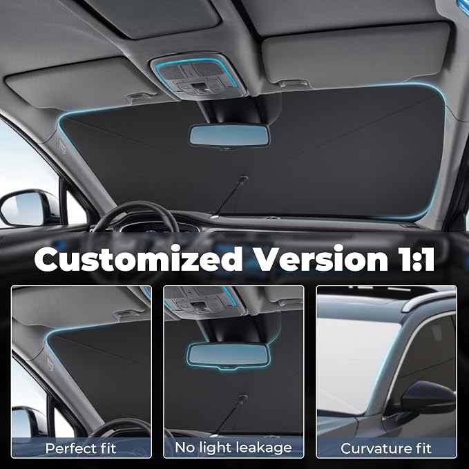 Windshield Sun Shade Umbrella: Custom Fit - Image 2