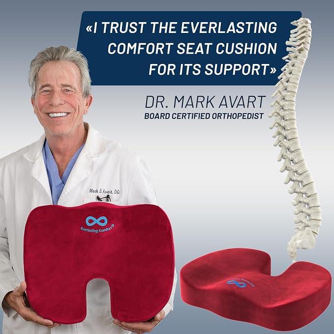 Everlasting Comfort Doctor Recommended Memory Foam Seat Cushion - Image 6