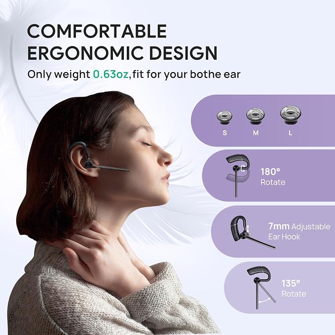Yealink Bluetooth Headset BH71 Pro, Teams Zoom Certified, Single Ear Wireless - Image 6