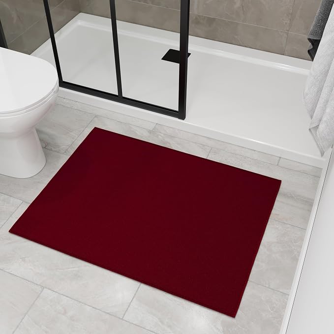 Ottomanson Rugs for Entryway 2'3" x 3' Non Slip Solid Small Area Rugs Durable - Image 10