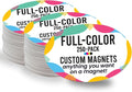 Magnet Me Up Customizable Magnet Pack, Oval Magnetic Decal, Advertising by MagnetMeUp