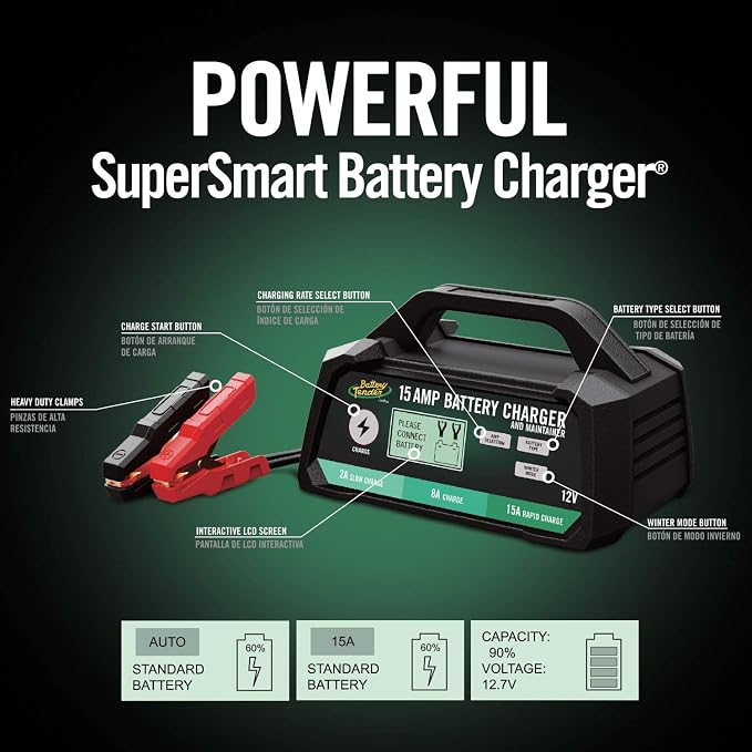 Battery Tender 15 AMP Battery Charger and Maintainer - 12V Switchable 15 AMP / - Image 2