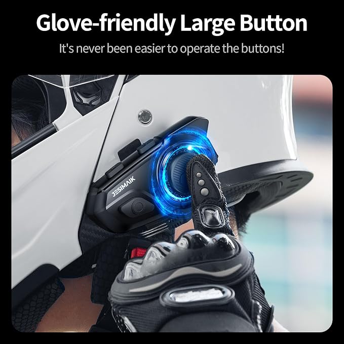 Motorcycle Helmet Bluetooth Headset, 10 Riders 2000M Communication Systems - Image 7