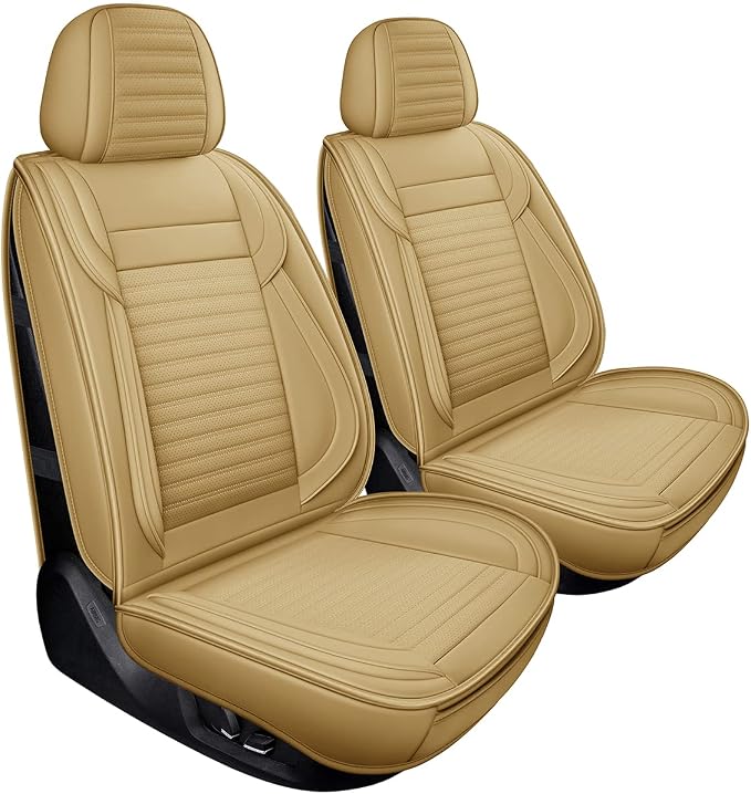 LINGVIDO Car Seat Covers, Breathable and Waterproof Faux Leather Automotive - Image 8
