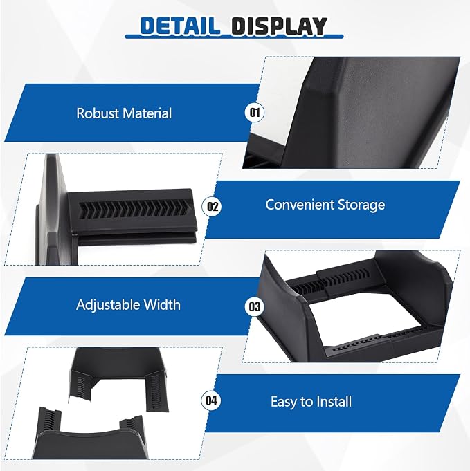 2 Pcs Car Tire Display Stand Wheel Display Rack Adjustable Width Rim Storage - Image 4