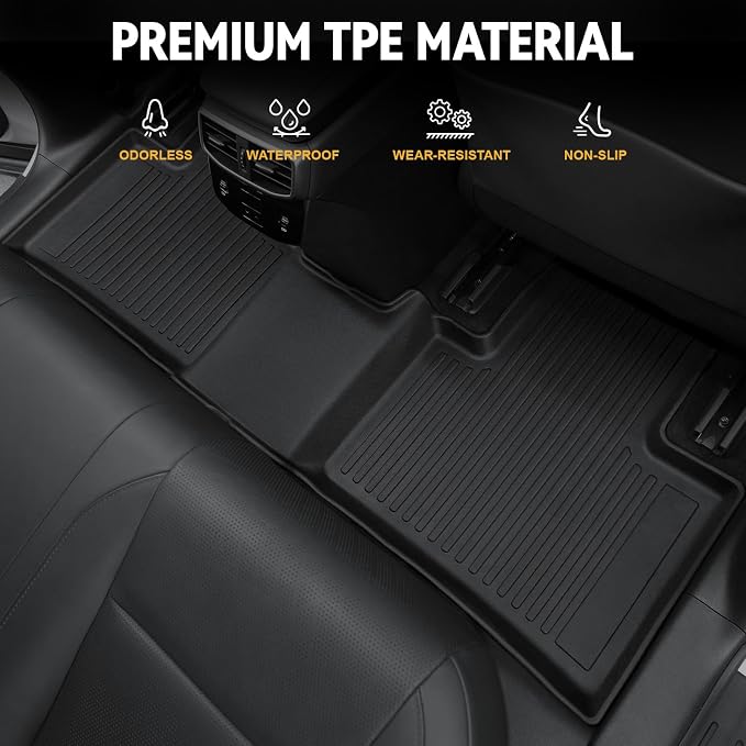 Floor Mats Set for 2023-2025 Lexus RX350/RX350H/RX500h Accessories, All Weather - Image 3