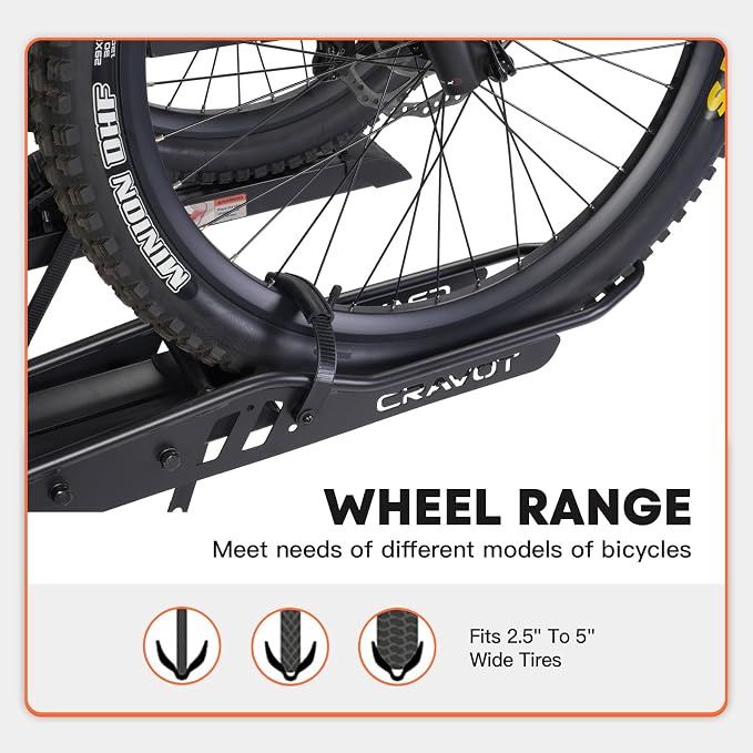 CyberRack S2 Ebike Rack, 300 lbs Capacity Foldable Bike Racks - Image 5