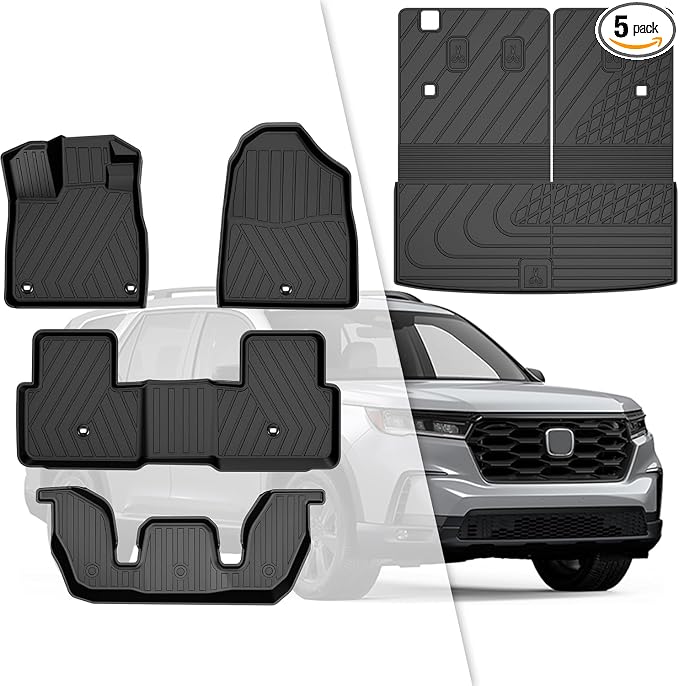 2025 Pilot Floor Mats & Cargo Liner & Backrest Mat Fit by TTXLIGHTING%C2%AE
