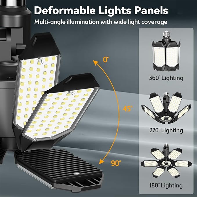 LED Garage Light Super Bright 15000LM LED Shop Lights 6500K Garage Lighting - Image 4