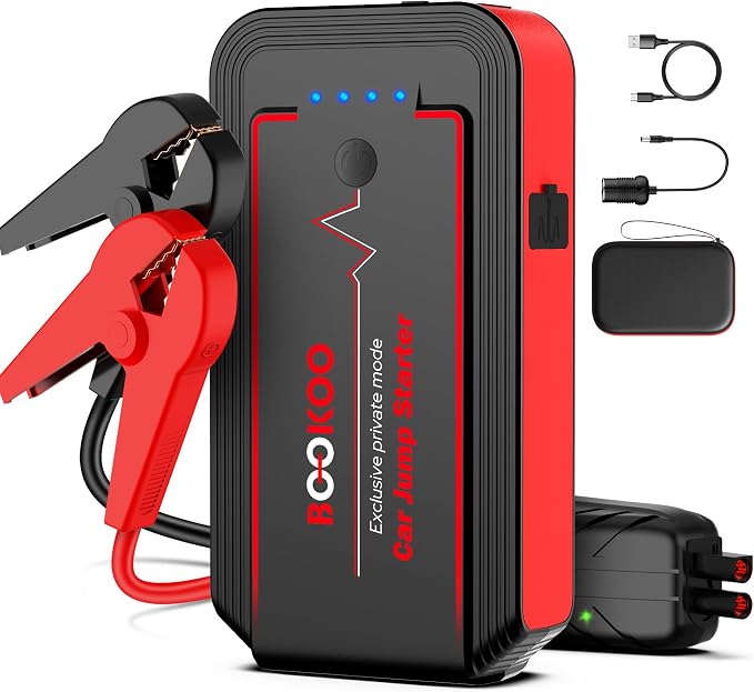 Jump Starter 3000A, BOOKOO Car Battery Jumper Starter Portable, 12V Jump Start by BOOKOOCarBatteryJumpStarter