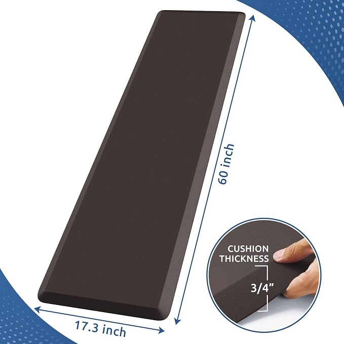 KitchenClouds Kitchen Mat Cushioned Anti Fatigue Kitchen Rug Non Slip Standing - Image 2