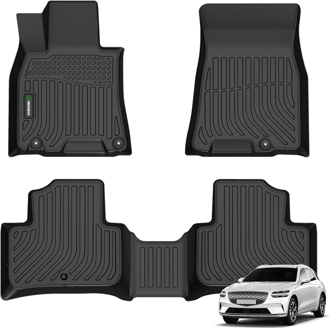 ANBINGO®-Floor Mats for Genesis GV70 2025-2022 TPE Fits Front& Rear Row GV70 by ANBINGO